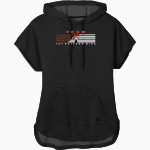 Tech High School Tigers <span class="pdp-name-mascot">Tech High School</span> New Era Women's Performance Terry Short Sleeve Hoodie Front Thumbnail