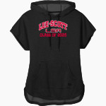 Lee-Scott Warriors <span class="pdp-name-mascot">Lee-Scott Warriors</span> New Era Women's Performance Terry Short Sleeve Hoodie Front Thumbnail
