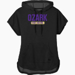 OZARK HIGH SCHOOL HILLBILLIES <span class="pdp-name-mascot">OZARK HILLBILLIES</span> New Era Women's Performance Terry Short Sleeve Hoodie Front Thumbnail