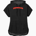 Newberry Youth Football And Cheer Panthers <span class="pdp-name-mascot">Newberry Youth Football And Cheer Panthers</span> New Era Women's Performance Terry Short Sleeve Hoodie Front Thumbnail