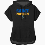 SAINT JOHN LUTHERAN HIGH SCHOOL SAINTS <span class="pdp-name-mascot">SAINT JOHN LUTHERAN SAINTS</span> New Era Women's Performance Terry Short Sleeve Hoodie Front Thumbnail