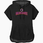 Skyline Gila River Mustangs <span class="pdp-name-mascot">Skyline Mustangs</span> New Era Women's Performance Terry Short Sleeve Hoodie Front Thumbnail