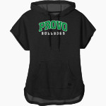 PROVO HIGH SCHOOL BULLDOGS <span class="pdp-name-mascot">PROVO BULLDOGS</span> New Era Women's Performance Terry Short Sleeve Hoodie Front Thumbnail