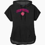 ALBA-GOLDEN HIGH SCHOOL PANTHERS New Era Women's Performance Terry Short Sleeve Hoodie Front Thumbnail