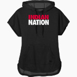 Channahon Jr High Indians <span class="pdp-name-mascot">Channahon Jr High Indians</span> New Era Women's Performance Terry Short Sleeve Hoodie Front Thumbnail