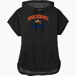 GRacademic GRacademic <span class="pdp-name-mascot">GRAcademic</span> New Era Women's Performance Terry Short Sleeve Hoodie Front Thumbnail