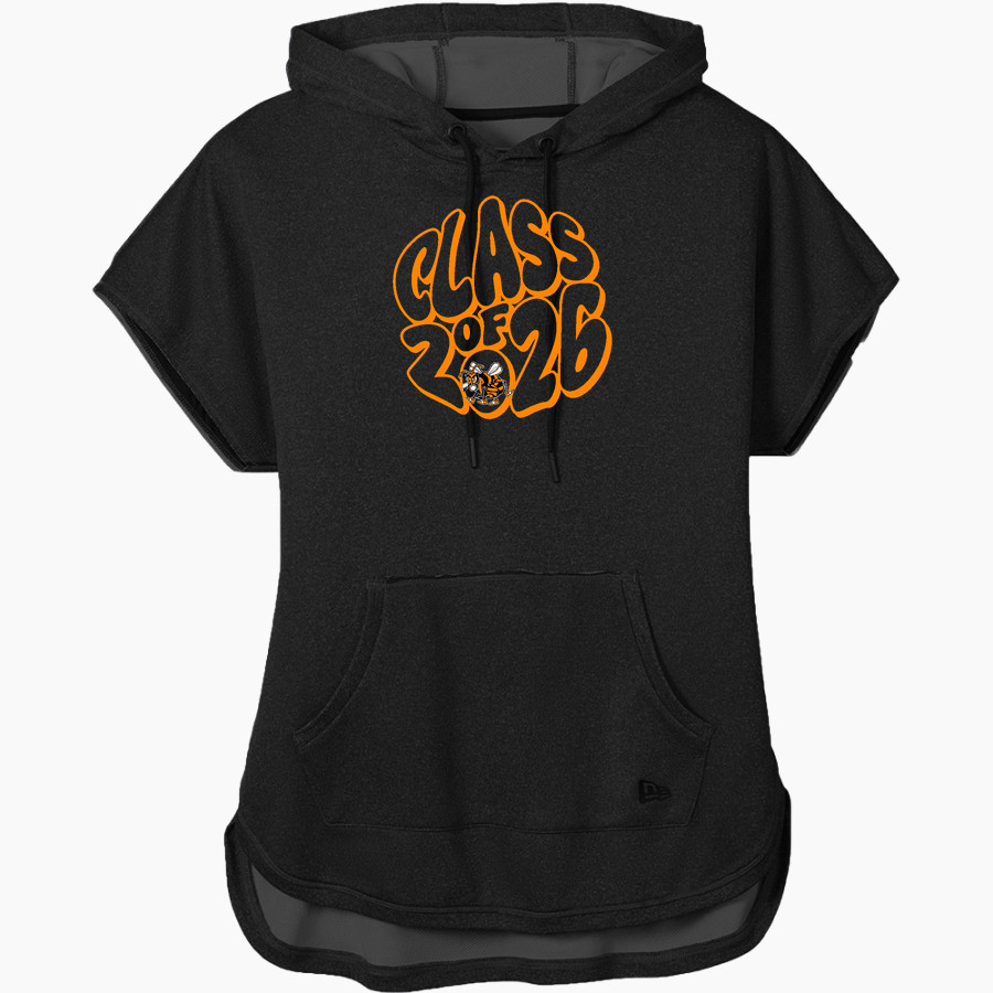 BOOKER T WASHINGTON HIGH SCHOOL HORNETS <span class="pdp-name-mascot">BOOKER T WASHINGTON HORNETS</span> New Era Women's Performance Terry Short Sleeve Hoodie