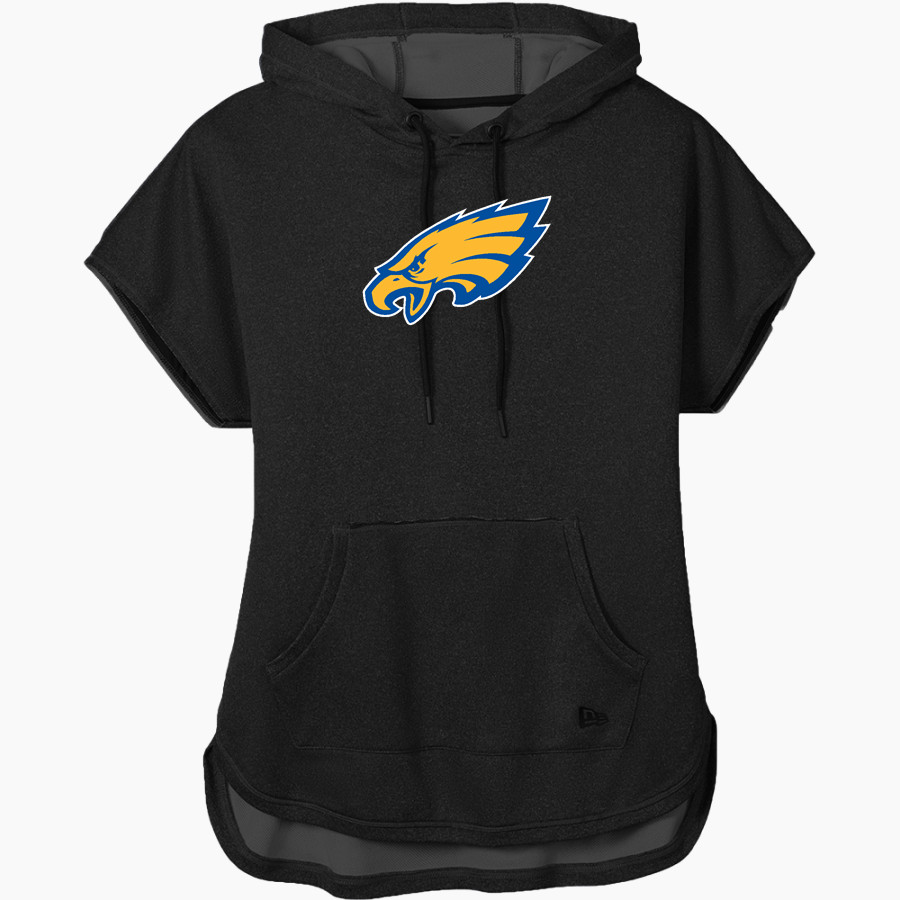 PENNSVILLE MEMORIAL HIGH SCHOOL EAGLES <span class="pdp-name-mascot">PENNSVILLE MEMORIAL EAGLES</span> New Era Women's Performance Terry Short Sleeve Hoodie