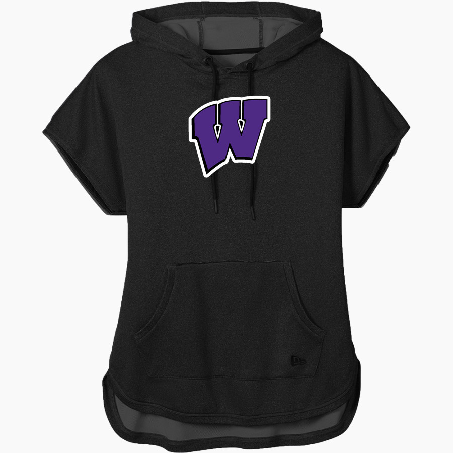 Woodlawn Panthers <span class="pdp-name-mascot">Woodlawn Panthers</span> New Era Women's Performance Terry Short Sleeve Hoodie