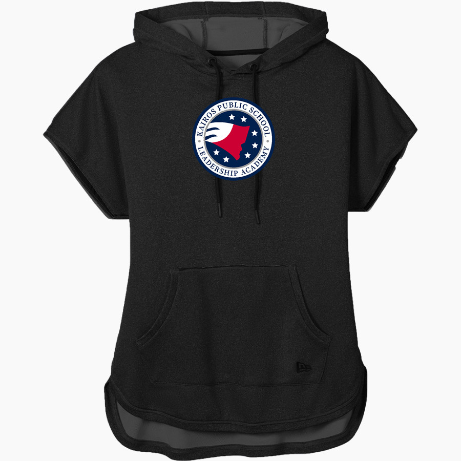 Kairos Public Schools Patriots <span class="pdp-name-mascot">Kairos Public Schools Patriots</span> New Era Women's Performance Terry Short Sleeve Hoodie