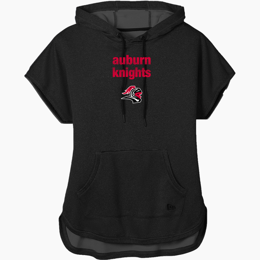 Rockford Auburn KNIGHTS <span class="pdp-name-mascot">AUBURN KNIGHTS</span> New Era Women's Performance Terry Short Sleeve Hoodie