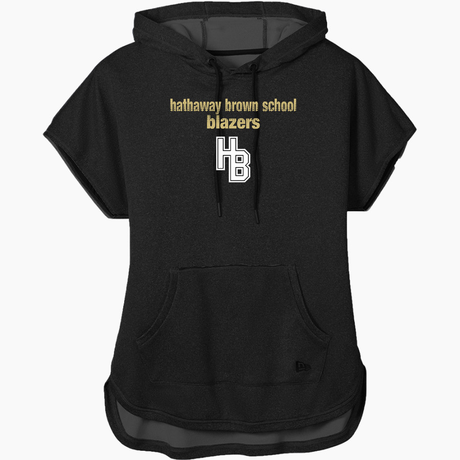 HATHAWAY BROWN SCHOOL BLAZERS <span class="pdp-name-mascot">Hathaway Brown School BLAZERS</span> New Era Women's Performance Terry Short Sleeve Hoodie