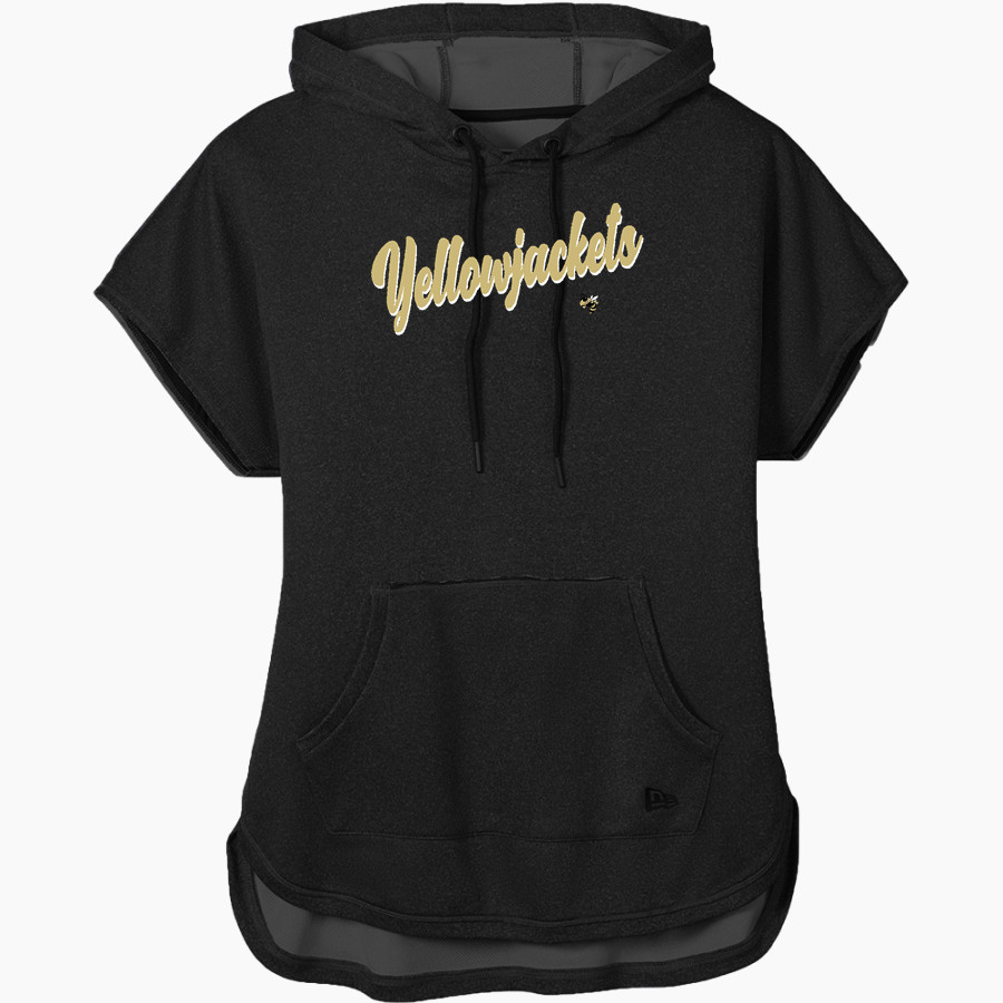 Walter R Johnson Yellowjackets <span class="pdp-name-mascot">Walter R Johnson Yellowjackets</span> New Era Women's Performance Terry Short Sleeve Hoodie