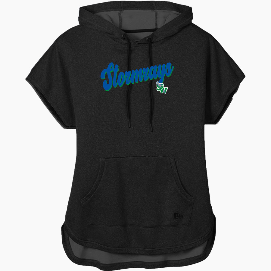 SHOREWOOD HIGH SCHOOL STORMRAYS <span class="pdp-name-mascot">SHOREWOOD THUNDERBIRDS</span> New Era Women's Performance Terry Short Sleeve Hoodie
