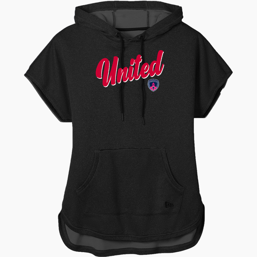 United Capital City United New Era Women's Performance Terry Short Sleeve Hoodie