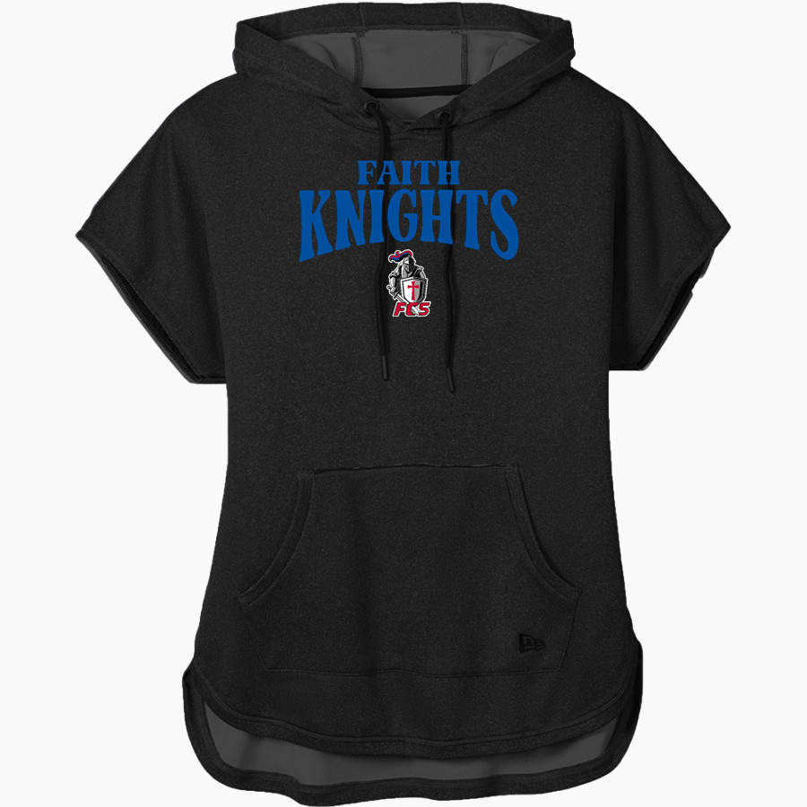 FAITH CHRISTIAN SCHOOL KNIGHTS <span class="pdp-name-mascot">FAITH KNIGHTS</span> New Era Women's Performance Terry Short Sleeve Hoodie