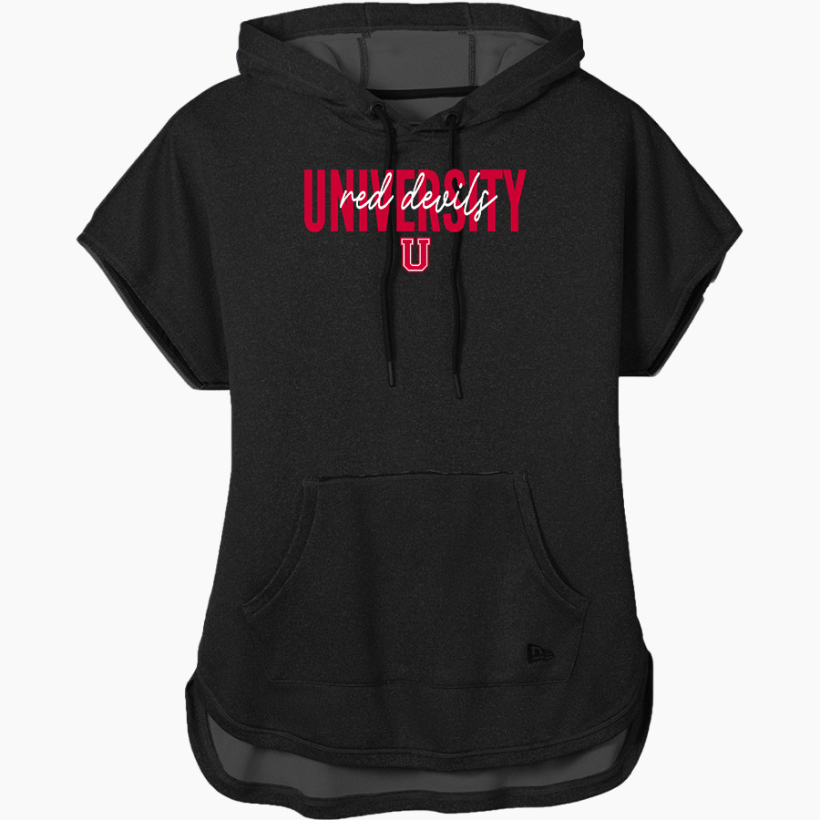 San Francisco University High School <span class="pdp-name-mascot">San Francisco University High School Red Devils</span> New Era Women's Performance Terry Short Sleeve Hoodie
