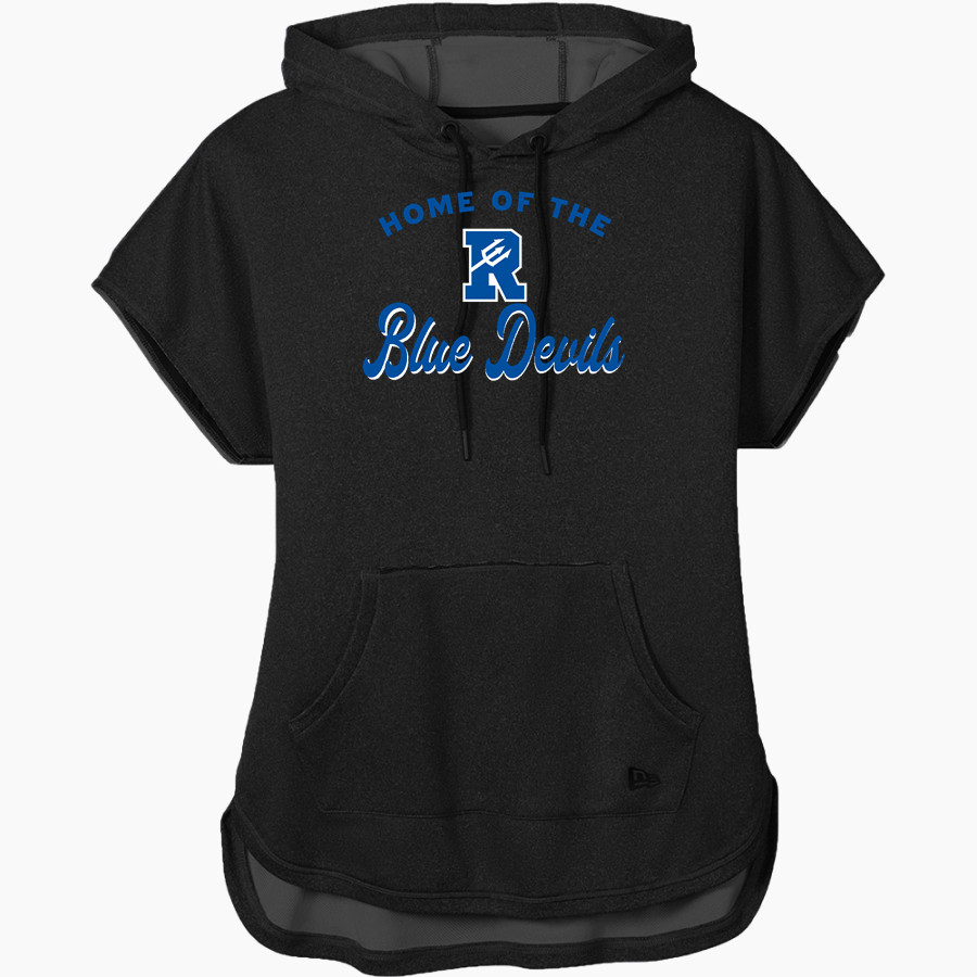 READING SENIOR HIGH SCHOOL BLUE DEVILS <span class="pdp-name-mascot">READING BLUE DEVILS</span> New Era Women's Performance Terry Short Sleeve Hoodie