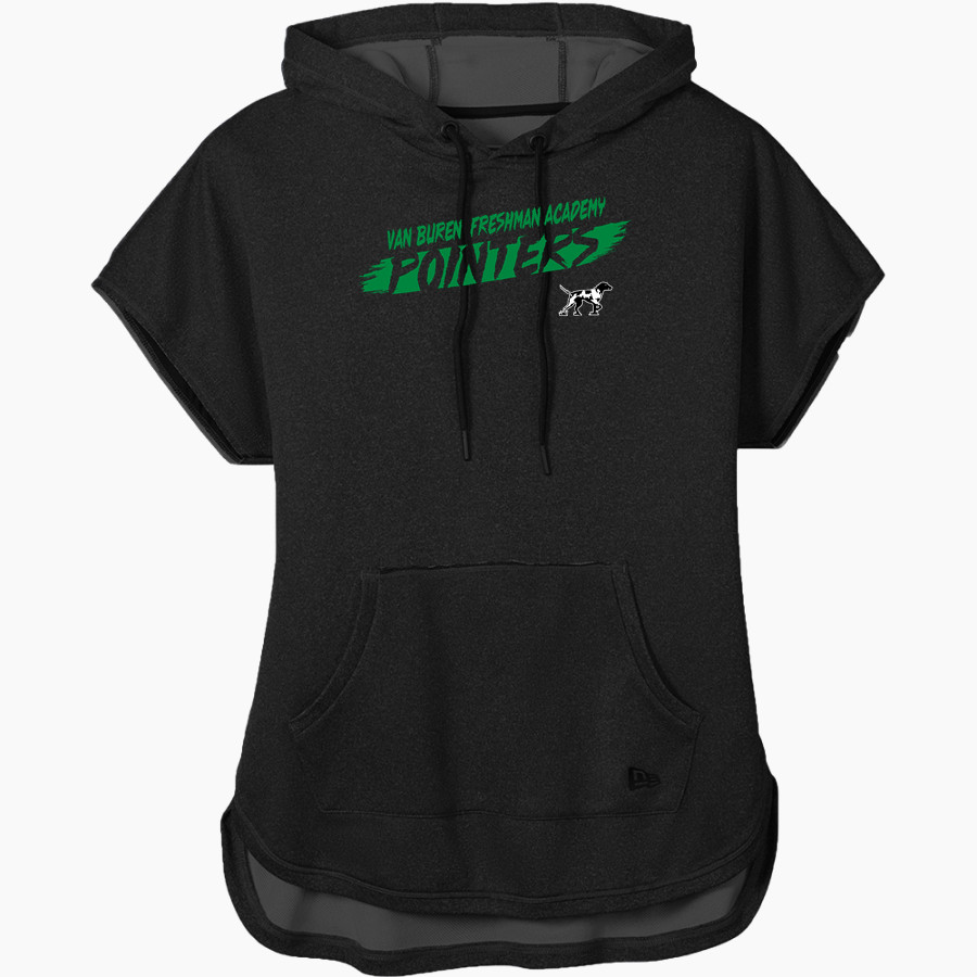 Van Buren Freshman Academy Pointers <span class="pdp-name-mascot">Van Buren Freshman Academy Pointers</span> New Era Women's Performance Terry Short Sleeve Hoodie