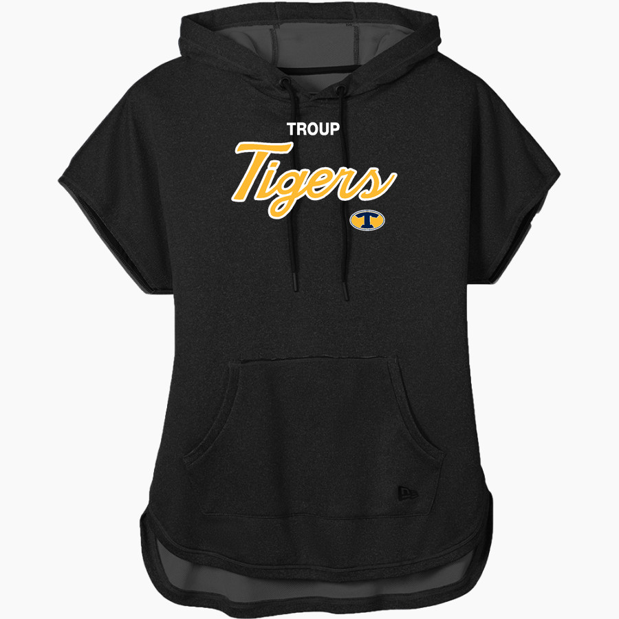 TROUP HIGH SCHOOL TIGERS <span class="pdp-name-mascot">TROUP TIGERS</span> New Era Women's Performance Terry Short Sleeve Hoodie
