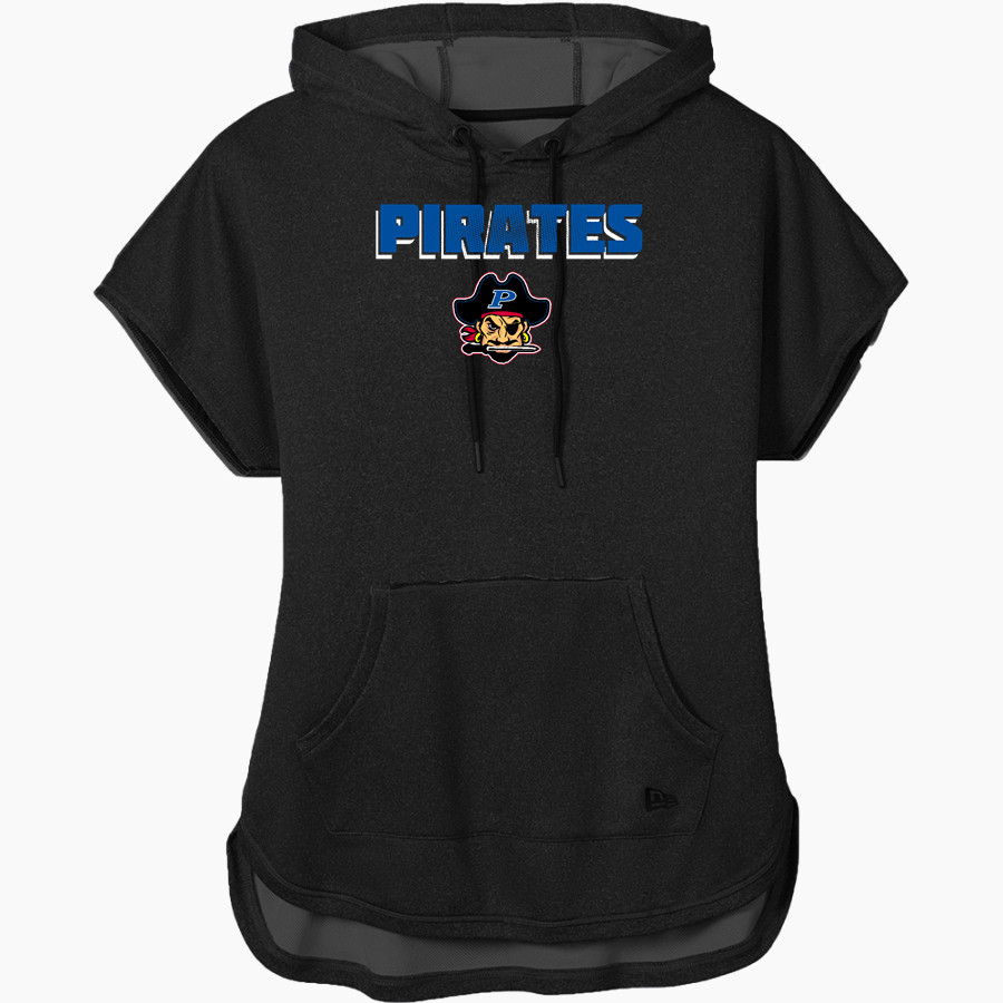 PORTER HIGH SCHOOL PIRATES <span class="pdp-name-mascot">PORTER PIRATES</span> New Era Women's Performance Terry Short Sleeve Hoodie