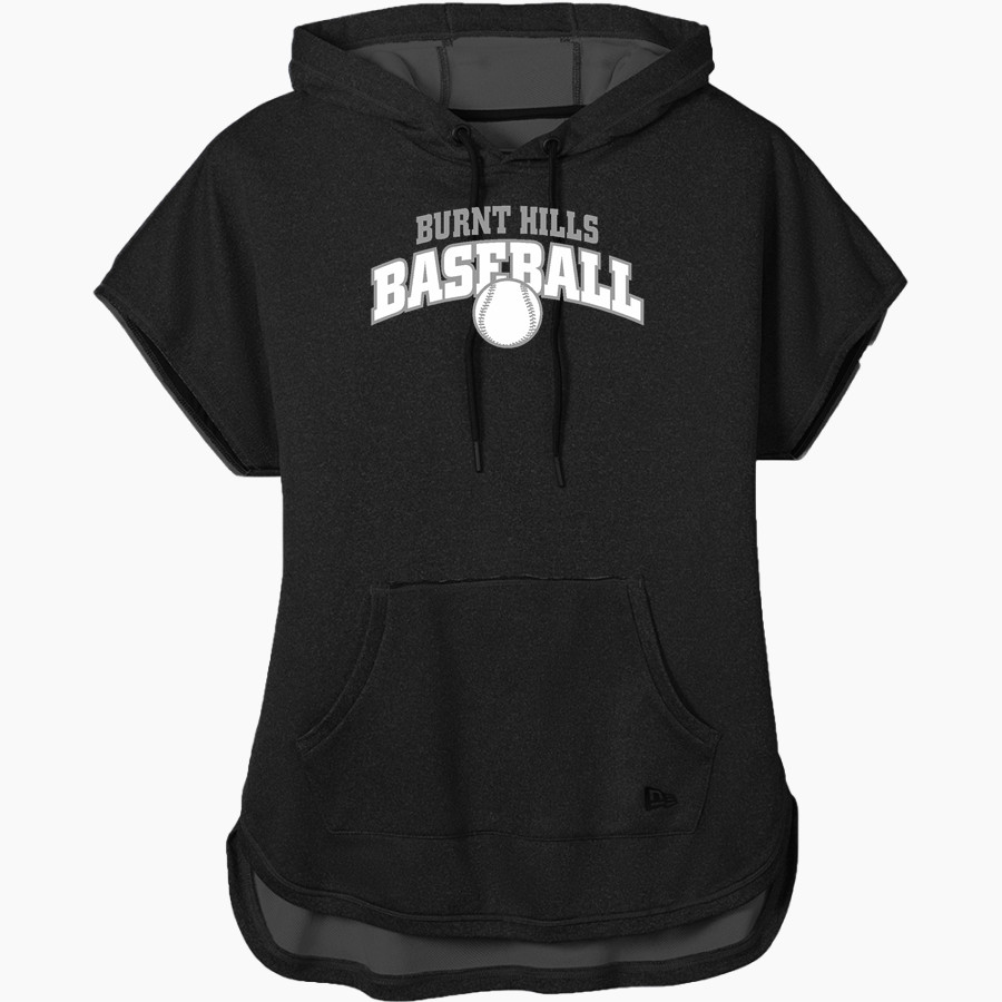 Burnt Hills-Ballston Lake <span class="pdp-name-mascot">Burnt Hills Spartans</span> New Era Women's Performance Terry Short Sleeve Hoodie
