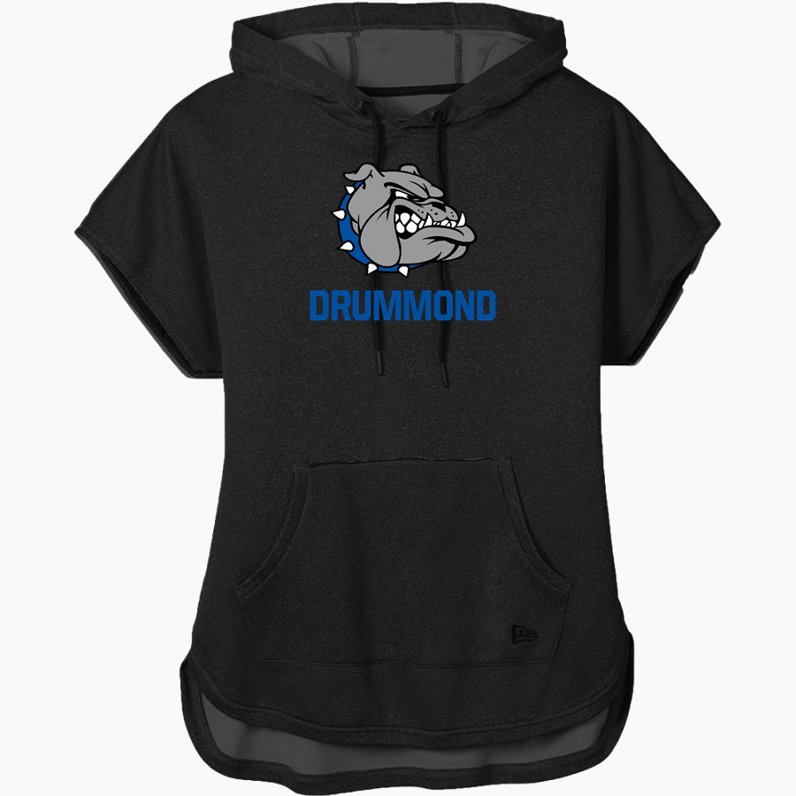 Drummond Bulldogs New Era Women's Performance Terry Short Sleeve Hoodie