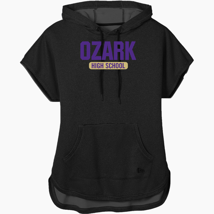 OZARK HIGH SCHOOL HILLBILLIES <span class="pdp-name-mascot">OZARK HILLBILLIES</span> New Era Women's Performance Terry Short Sleeve Hoodie