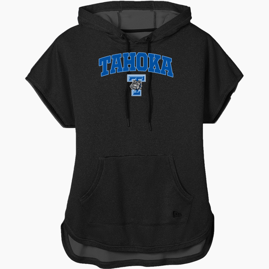 TAHOKA HIGH SCHOOL BULLDOGS <span class="pdp-name-mascot">TAHOKA BULLDOGS</span> New Era Women's Performance Terry Short Sleeve Hoodie