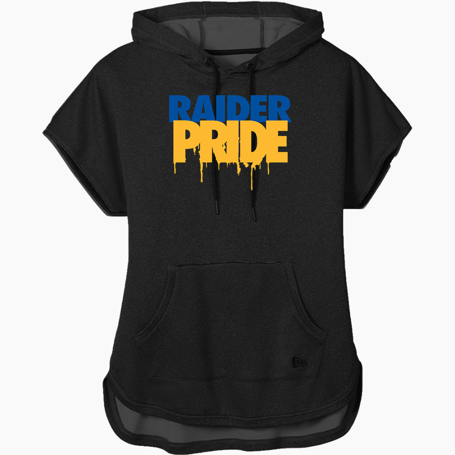 REED HIGH SCHOOL REED RAIDERS <span class="pdp-name-mascot">REED REED RAIDERS</span> New Era Women's Performance Terry Short Sleeve Hoodie