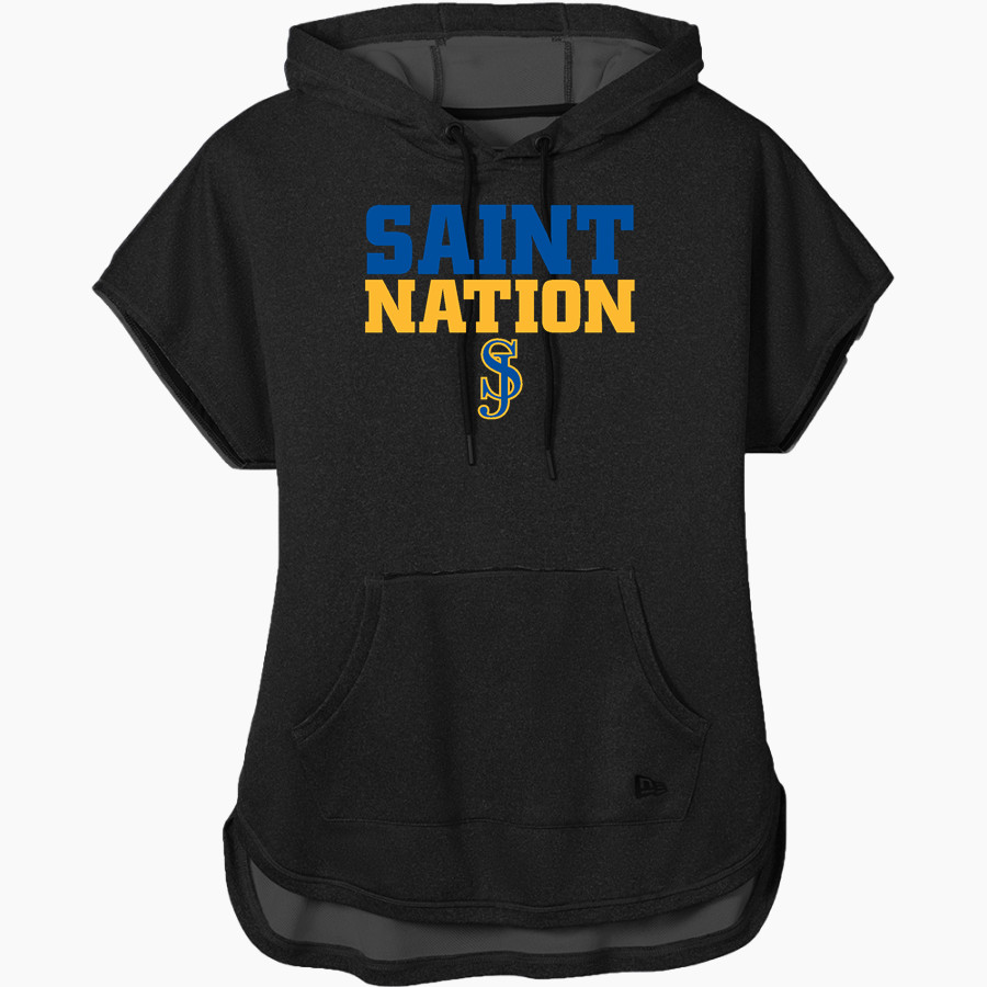 SAINT JOHN LUTHERAN HIGH SCHOOL SAINTS <span class="pdp-name-mascot">SAINT JOHN LUTHERAN SAINTS</span> New Era Women's Performance Terry Short Sleeve Hoodie