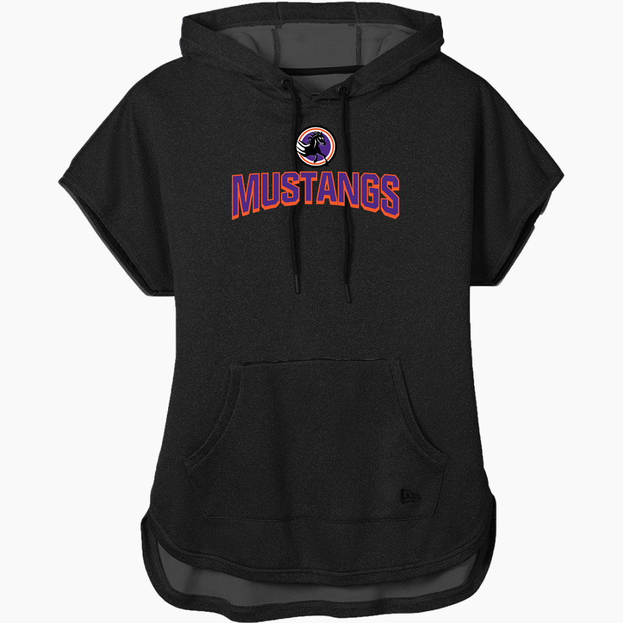 Skyline Gila River Mustangs <span class="pdp-name-mascot">Skyline Mustangs</span> New Era Women's Performance Terry Short Sleeve Hoodie