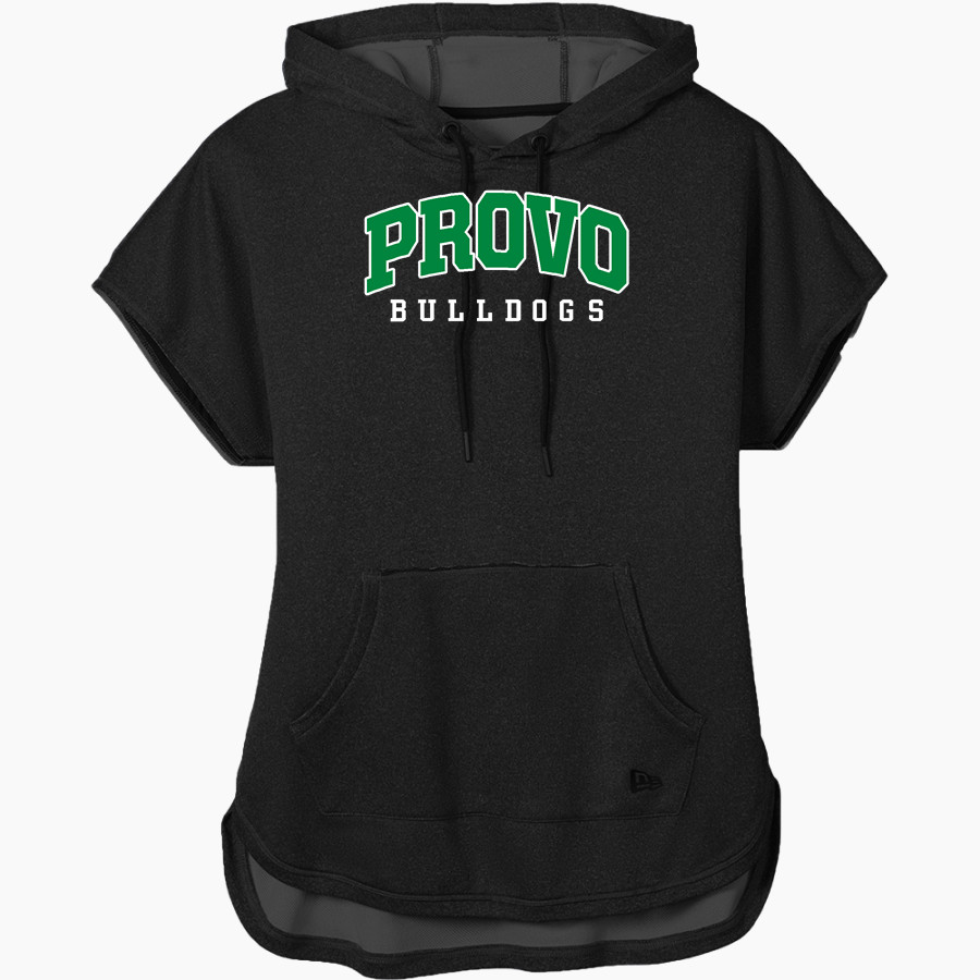 PROVO HIGH SCHOOL BULLDOGS <span class="pdp-name-mascot">PROVO BULLDOGS</span> New Era Women's Performance Terry Short Sleeve Hoodie