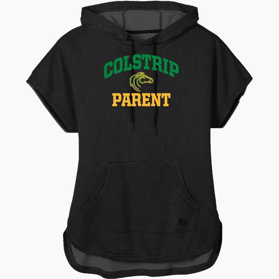 COLSTRIP HIGH SCHOOL COLTS <span class="pdp-name-mascot">COLSTRIP COLTS/FILLIES</span> New Era Women's Performance Terry Short Sleeve Hoodie