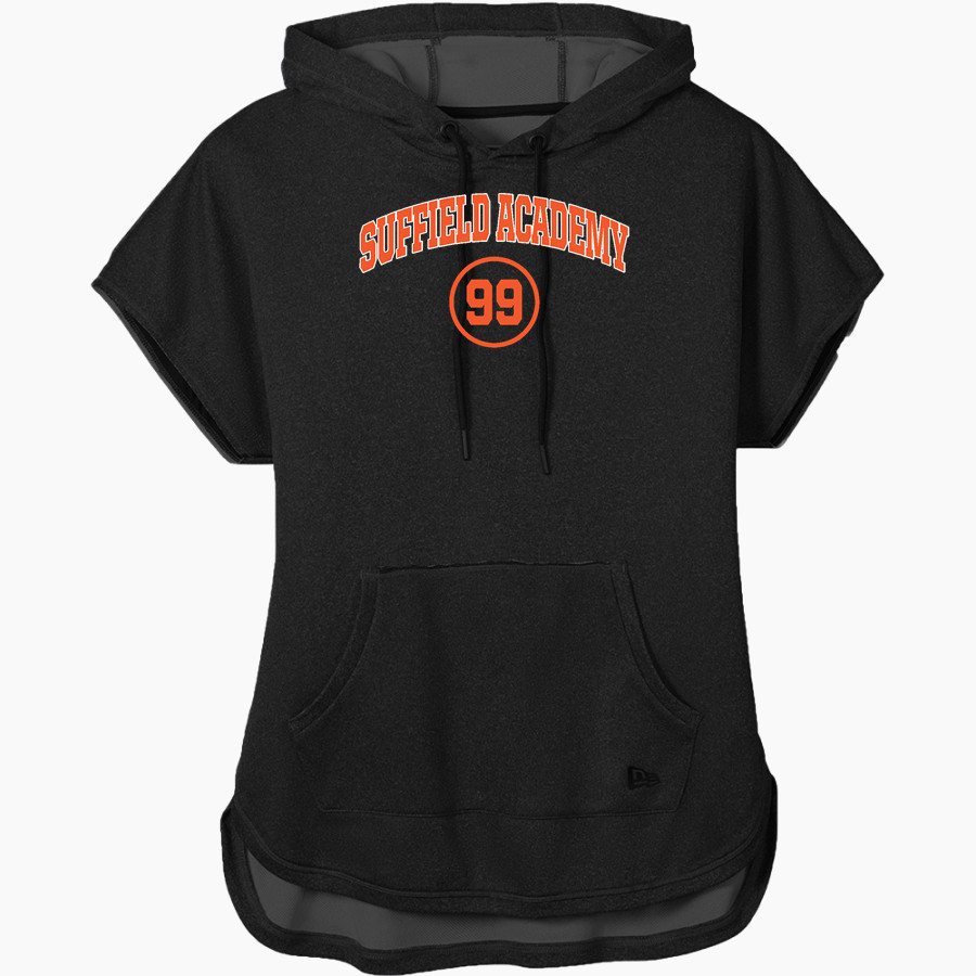 SUFFIELD ACADEMY TIGERS <span class="pdp-name-mascot">SUFFIELD ACADEMY TIGERS</span> New Era Women's Performance Terry Short Sleeve Hoodie
