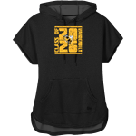 VANDERBILT AREA SCHOOL YELLOWJACKETS <span class="pdp-name-mascot">VANDERBILT AREA YELLOWJACKETS</span> New Era Women's Performance Terry Short Sleeve Hoodie Front Thumbnail