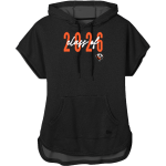 MARCELLUS HIGH SCHOOL WILDCATS <span class="pdp-name-mascot">MARCELLUS WILDCATS</span> New Era Women's Performance Terry Short Sleeve Hoodie Front Thumbnail