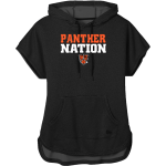 PANTHERS SPIRIT STORE <span class="pdp-name-mascot">TMI Panthers</span> New Era Women's Performance Terry Short Sleeve Hoodie Front Thumbnail