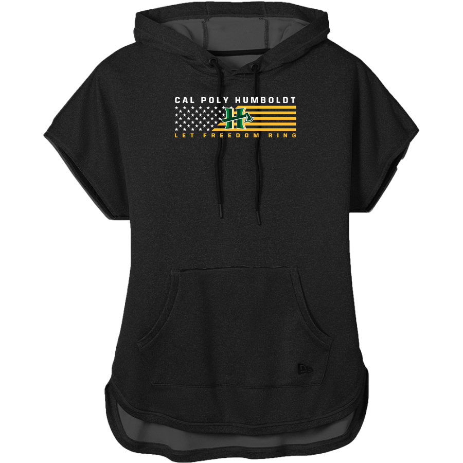 Cal Poly Humboldt Lumberjacks <span class="pdp-name-mascot">Humboldt State Lumberjacks</span> New Era Women's Performance Terry Short Sleeve Hoodie