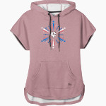 CVCA Royals The Online Store <span class="pdp-name-mascot">CVCA Royals</span> New Era Women's Performance Terry Short Sleeve Hoodie Front Thumbnail