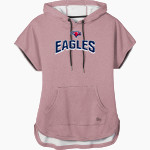 Oak Mountain Eagles New Era Women's Performance Terry Short Sleeve Hoodie Front Thumbnail