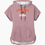 Katz Yeshiva Storm New Era Women's Performance Terry Short Sleeve Hoodie Front Thumbnail