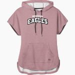 Godwin Eagles <span class="pdp-name-mascot">Godwin Eagles</span> New Era Women's Performance Terry Short Sleeve Hoodie Front Thumbnail