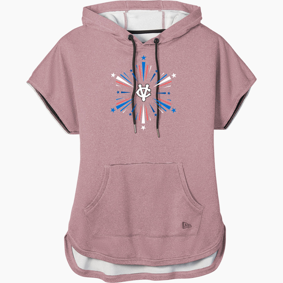CVCA Royals The Online Store <span class="pdp-name-mascot">CVCA Royals</span> New Era Women's Performance Terry Short Sleeve Hoodie