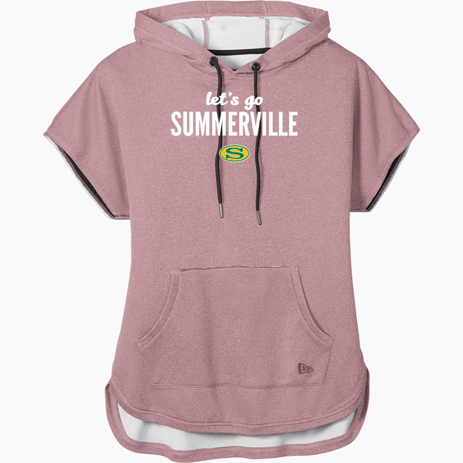 Summerville Green Wave <span class="pdp-name-mascot">Summerville Green Wave</span> New Era Women's Performance Terry Short Sleeve Hoodie
