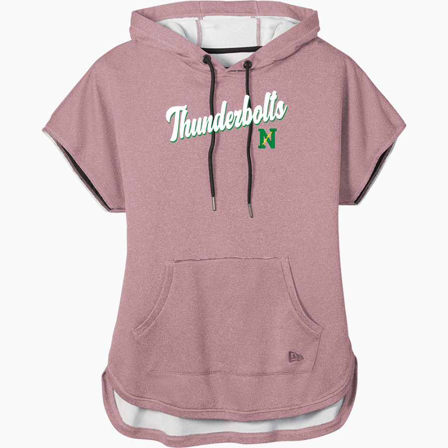 NORTHMONT THUNDERBOLTS THUNDERBOLTS <span class="pdp-name-mascot">NORTHMONT THUNDERBOLTS</span> New Era Women's Performance Terry Short Sleeve Hoodie