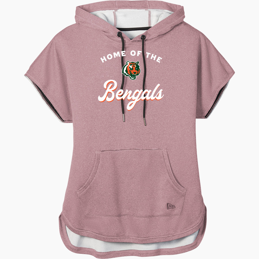 Plainfield East Bengals <span class="pdp-name-mascot">Plainfield East</span> New Era Women's Performance Terry Short Sleeve Hoodie