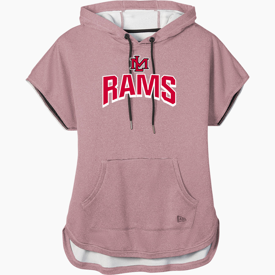 Lake Mary Rams New Era Women's Performance Terry Short Sleeve Hoodie