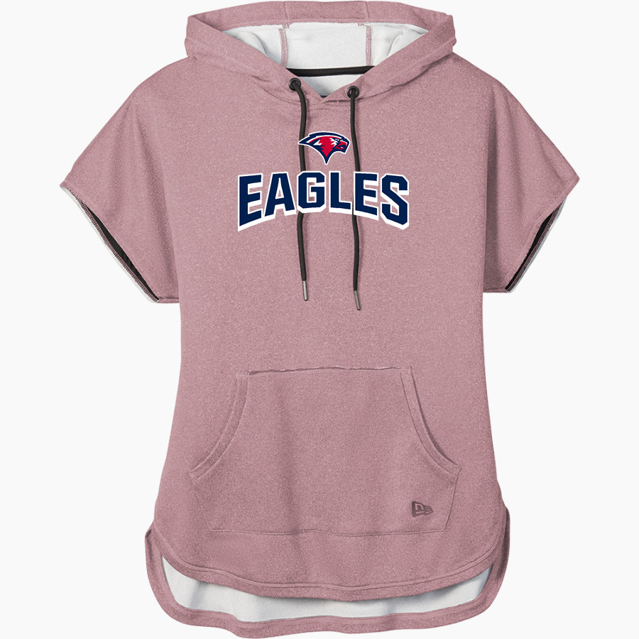Oak Mountain Eagles New Era Women's Performance Terry Short Sleeve Hoodie