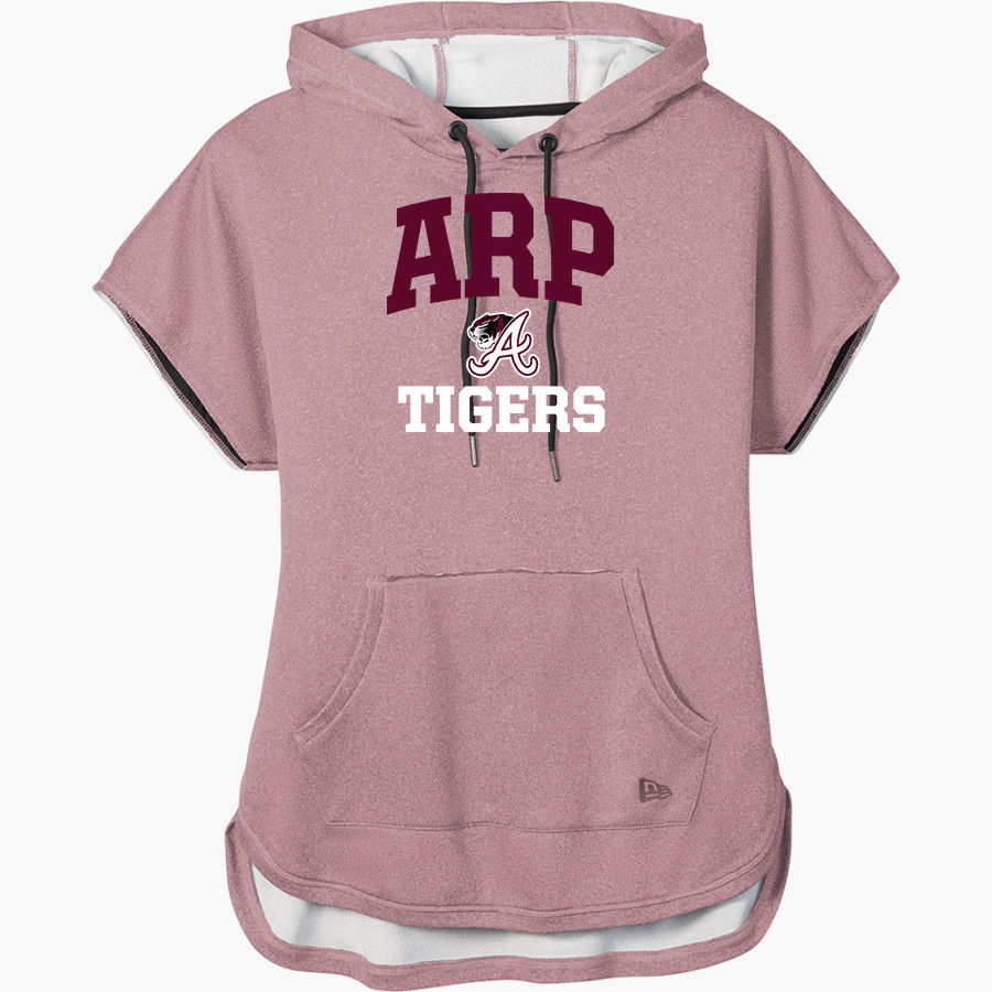 ARP HIGH SCHOOL TIGERS New Era Women's Performance Terry Short Sleeve Hoodie